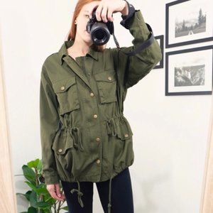 OLIVE UTILITY oversized JACKET boutique NWT